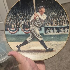 Baseball Player Decorative Plate